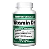 Jarrow Formulas Vitamin D3, 200 Softgels, 1000 Iu