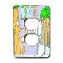 Londons Times New Release Funny Cartoons - Horticulture Divorce Trials - Light Switch Covers - 2 plug outlet cover