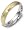 4.5mm Titanium & 18 Karat Yellow Gold SPINNING Diamond Wedding Band Ring - 6.25