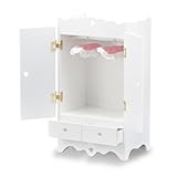 Melissa & Doug Deluxe Wooden Doll Armoire