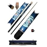 Hardwood Pool Stick: Blue Dragon