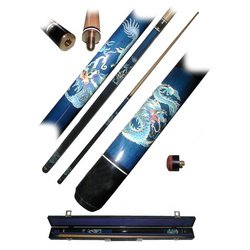 Hardwood Pool Stick: Blue Dragon