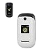 Fashionable Perfect Fit Hard Protector Skin Cover Cell Phone Case for Cal-Comp CAPTR A200 Cricket - WHITE