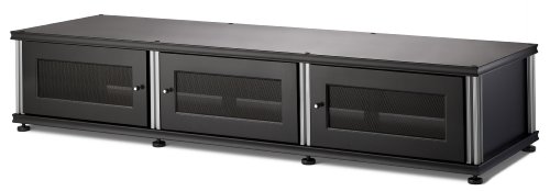 Salamander Designs SB133B/A Synergy Triple Wide A/V Cabinet with Three Doors