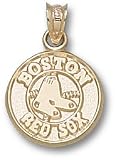 Boston Red Sox Round Logo 1/2" 14K Charm/Pendant