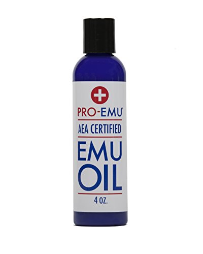 PRO EMU OIL (4 oz) All Natural Emu Oil - AEA Certified - Made In USA - Best All Natural Oil for Face, Skin, Hair and Nails. Excellent for Dry Skin, Burns, Sunburns, Scars, Muscles and Joints