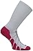 Sox MultiSport Compression Plantar Fasciitus Support Zone Silver Drystat Polypro Crew Socks, White/Pink, Small - SS3011