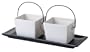 Boston Warehouse New East Take-Out Condiment 14-Ounce Serving Set of Three, White