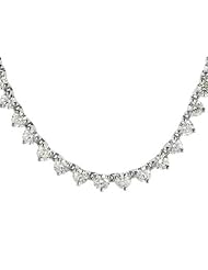 14K White Gold Diamond Necklace
