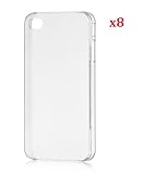 8 pcs diy Crystal Clear Hard Cover Case for Apple Iphone 4/4s -----by beautycasediy