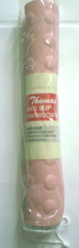 K Thomas Anti Slip Pink Heavy Duty Rubber Tub Shower Mat