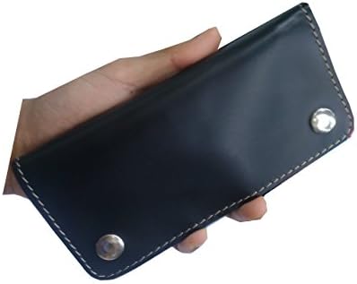 Trucker Clutch Wallet Black with Safty Chain(synthetic Fabrics) Size = 4.0 X 8.0 Inches