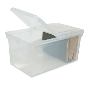 <b>Stackable File Boxes - Set of 2 - Extra Long by Iris</b>