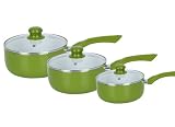 Ethos Olive 3-Piece Non-Stick Saucepan Set