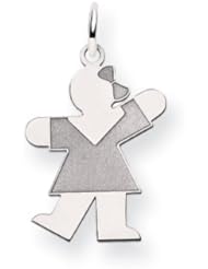 14k White Gold Kid Charm Cyber Monday Special