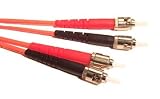 Fiber Optic Cable, ST to ST, Duplex, Multi Mode 31 rMLqUZoL. SL160 Fiber Optic Cable, ST to ST, Duplex, Multi Mode