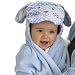 Blue Puppy Hooded Baby Blanket