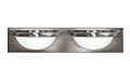 Good Earth Lighting G1132-BN-I Taverna Two Light Bathbar with Alasbaster Glass Diffusers, Brushed Nickel