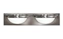 Good Earth Lighting G1132-BN-I Taverna Two Light Bathbar with Alasbaster Glass Diffusers, Brushed Nickel