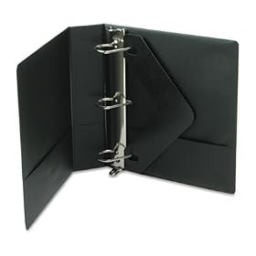 Wilson Jones 383 Line Basic D-Ring Binder, 2" Capacity, 8.5" x 11" Sheet Size with Label Holder and Label Insert, Black (W383-44NHB)