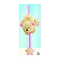 Russ Berrie  Cozy Cuddles Musical Pulldown Pink Bear