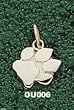 Ohio Univ Paw 3/8" Charm/Pendant