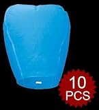 (Price/10 PCS)Blue Sky Flying Lanterns (Wholesale Lot)