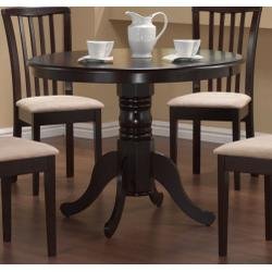 Farista Round Dining Table in Cappuccino