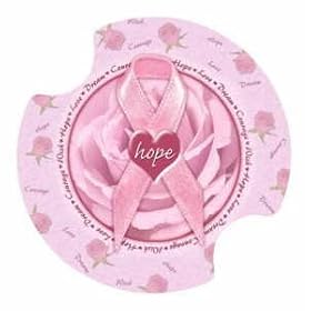 Click here to buy Hope For The Cure Carsters, Coasters For Your Car by Thirstystone Resources, Inc. Creative Ventures.