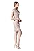Little Smily Women's Crochet Lace Form Fitting High Neck Cocktail Bodycon Dress