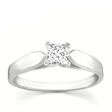 0.25 Carat VS2 - GIA Certified Diamond Solitaire Engagement Ring on 14k White Gold
