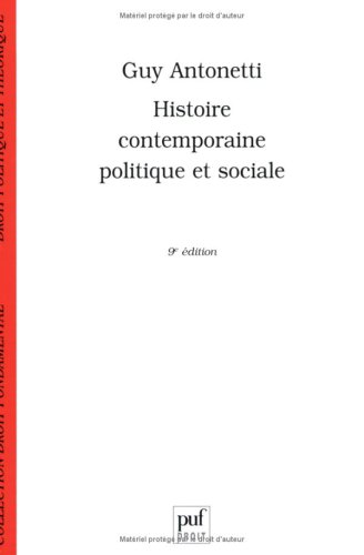 Histoire contemporaine politique et sociale