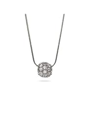 Single Simple Shimmering CZ Bead Pendant