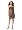 David's Bridal Short Charmeuse Dress with Draped Skirt Style F14090, Latte, 4