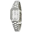 Bulova #96P100 Women's Rectangular Diamond Accented Quartz Watch