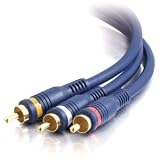 C2G / Cables to Go 40469 Velocity RCA Type Audio/Video Combination Cable (35 Feet, Blue)