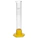 Kimble Borosilicate Glass Blue Metric Scale Educational Grade Cylinders Bumper, Plastic Base with Bumper, Case of 24