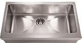 FHX710-33S/16 Apron Front Single Bowl Stainless Steel Sink with 16-Gauge 10 Bowl Depth 18/10
