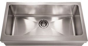 FHX710-33S/16 Apron Front Single Bowl Stainless Steel Sink with 16-Gauge 10 Bowl Depth 18/10