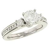 Round Diamond Engagement Ring .41cttw (cz ctr)
