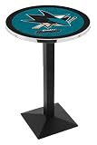 36" San Jose Sharks Counter Height Pub Table - Square Base