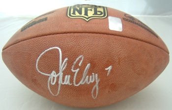 John Elway Autographed/Hand Signed NFL Tagliubue Football Denver Broncos