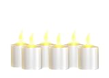 31 s2LUQ%2B4L. SL160  Mr. Light Set of 6 Flickering Amber LED White Votive Candles with 12 AAA batteries included