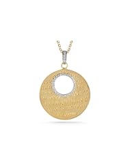 I. Reiss 14K Gold Believe Pendant, Enhanced with Diamonds.