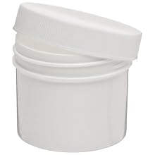 Dynalon 426325-1600 White Opaque Polypropylene Lab Specimen and Sample Storage Jar/Container, 16oz Capacity (Case of 36)