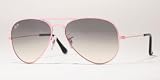 RAY BAN 3025 LARGE METAL 030/32 PINK GRAY GRADIENT AVIATOR SUNGLASSES