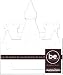 Creative Imaginations Bare Elements Paperboard 6 Inch by 7 Inch Castle-Shaped Accordion Book, Reyna