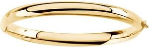 14k Yellow Gold Hinged Bangle Bracelet