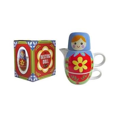 Nesting Dolls Tea for Two Set - Blue