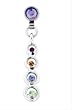 4 CIRCLE WITH GEM MICRODERMAL DANGLE